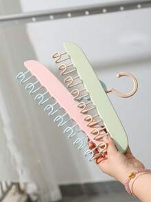 Dopamine Styleclothes Rack,Wavy Over-The-Door Hook Rack-A Multifunctional Hanger For Bras, Hats, Bags, And Accessories; Space-Saving And Suitable For Homes And Dormitories.Closet Organizer And Storage - Multicolor - View 6