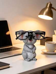 Cute Koala Shaped Fashion Glasses Display Stand, Creative Koala Shaped Glasses Frame Decoration, Desktop Storage Rack, Koala Resin Glasses Holder, Stable Glasses Display Stand, Fun Resin Glasses Storage Rack - Multicolor - View 7