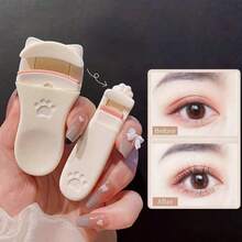 2pcs/1pc Portable Cat Paw Eyelash Curler Set, Rounded Edges Gentle Curling, Manual Styling Without Pinching Eyelashes, Long-Lasting Makeup Tool, Travel Portable, Vanity Essential, Affordable Makeup, Holiday Must-Have, Gift For Women - Multicolor - View 10