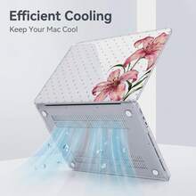 1-Piece Clear Crystal Shockproof Protective Case For MacBook/Matebook,Full Transparent Hard PC Cover With Cooling Vents,Snug Fit Laptop Shell,Compatible With 13 Neo/13.3 Air/13.3 Pro/13.6Air/14.2 Pro/15Air/16.2Pro/D16/14 Ultra - View 5