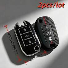 2pcs/Lot Car Key Case Covers For Peugeot 208 308 408508 2008 3008 4008 For C4 Cactus Picasso C4L C5 C5 Key Cover - Multicolor - View 5