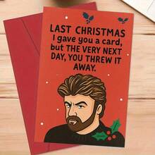 Playfully Sarcastic Christmas Card (Envelope Included) – "I Already Gave You This Last Year" Design; Perfect For Holiday Gift Exchanges Among Those With A Sense Of Humor-Suitable For Friends Or Colleagues Alike. - Multicolor - View 2