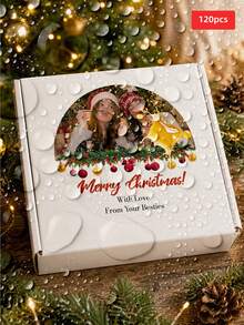 1/60/120pcs Customizable Christmas Round Stickers, Holiday Decoration Stickers, Personalized Christmas Labels, Perfect For Gift Boxes, Holiday Envelopes, Fragrance Containers, Home Decor, Great For Friends, Family, Partners, Christmas Gift Lovers, Suitable For Christmas Parties, Anniversary Gatherings, Holiday Dinners - Multicolor - View 13