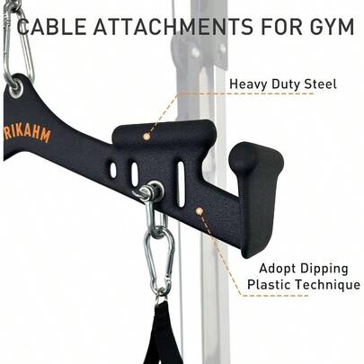 Multi-Grip LAT Pulldown Attachments, LAT Pull Down Bar, Attachment Back Muscles Training, Tricep Strength Training Bars Gym Handles Home Gym Fitness