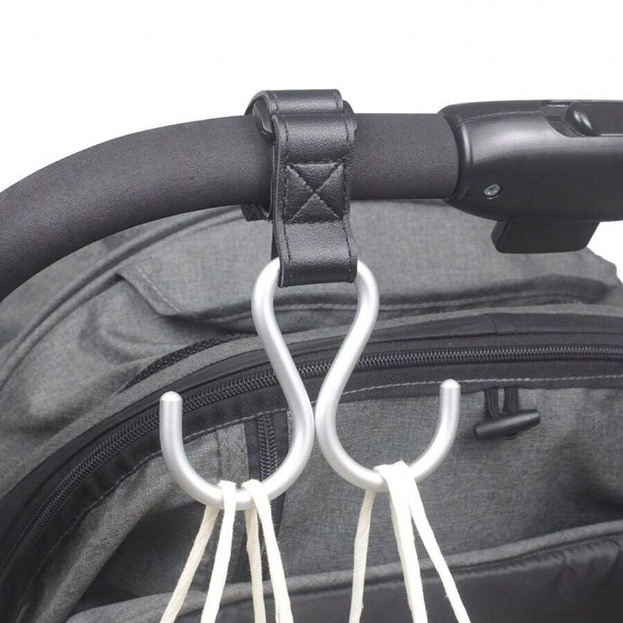 Baby Stroller Hooks Double Hooks Stroller Accessories Solid Color Stroller Accessories Bicycle - Multicolor - View 1