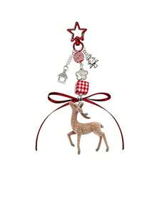 Christmas Reindeer Bag Pendant Keychain,Christmas Pendant Deer Bag Hanging, Y2k Retro Car Hanging Keychain Gift,Reindeer Pendant,Christmas Gift - Multicolor - View 12