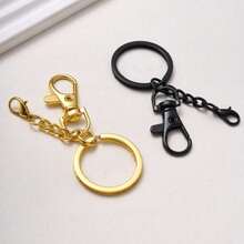 Versatile Bag Charm Clasp | 4-Section Metal Chain, Key Accessory, Leather Goods & Bags Rotating Hook Clasp, Bag Accessory - Multicolor - View 7
