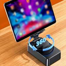 Portable Bluetooth Speaker With Phone Stand And Charging - Black - View 8