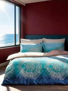 Tabea Home - Cozy Duvet Set - Cadet Blue - View 1