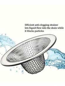 2/4/5/8pcs Stainless Steel Drain Protector, Multi-Function Hair Catcher Filter, Rust-Proof And Easy To Clean, Suitable For Bathroom Hygiene - Multicolor - View 5