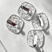 4pcs Snowflake Design Wall Hooks, Bathroom Towel Rack Hooks, Kitchen Utensil Storage Hooks, Wall-Mounted Storage Hooks, Home Bathroom Decor, Bathroom Storage, Autumn Decor, Back To School - Random Color - View 6