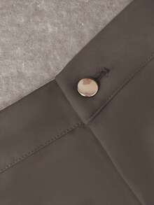 HOMEYEE Women's Retro Casual Vacation Elegant Daily Business Professional Plus Size Pants Spring - Coffee Brown - View 3