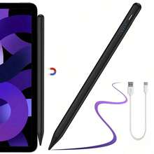 1pc Universal Capacitive Stylus Pen, Tablet/Phone Touch Screen Pen, Rechargeable Capacitive Pencil, Compatible With IPhone/HarmonyOS/Android Systems - Multicolor - View 13
