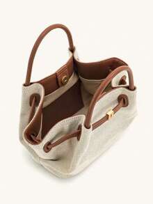 JP Dumpling Bag 女款 JH30692 Hana 小號新款女包 單肩斜挎手提多用途 通勤上班 出行購物約會 小托特包 輕量耐用 麂皮 高美感 百搭 - 米色 - 查看 9