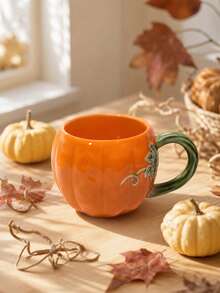 1 set peralatan makan keramik berbentuk yang lucu, mangkuk saji dan wadah saus untuk Halloween dan Thanksgiving, peralatan makan porselen tahan oven, hadiah dekorasi dapur. - Peralatan makan motif  dalam berbagai warna. - View 9