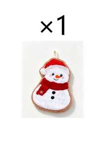 1pc Christmas Themed Hanging Hand Towel, Featuring Santa Claus, Snowman, Reindeer And Christmas Tree House Design, Suitable For Home, Kitchen, Bathroom, Hotel, B&B, Restaurant, Cafe And Christmas Party Occasions - One Size Fits All - View 16