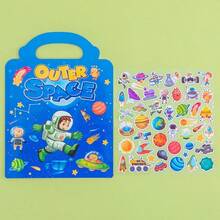 Reusable Sticker Book, Early Education Stickers For Kids, Quiet Sticker Book, Multiple Scenes, Suitable For Christmas And New Year Gifts, Reading Stickers, Quiet Book, Children's Christmas Stickers, Sticker Book - Multicolor - View 11