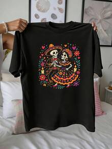 Plus Size T-Shirts - Black - View 2