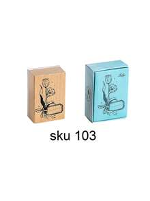 1 Buah Stempel Kayu Bermotif Vintage, Dengan Desain Bunga, Rumah, dan Rambu Jalan, Untuk Buku Panduan DIY, Dekorasi Scrapbooking, Atau Sebagai Hadiah untuk Teman - Sepotong Tunggal - View 15