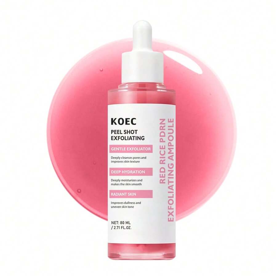 KOEC Tinh chất ampoule tẩy tế bào chết PDRN gạo đỏ, tẩy tế bào chết dịu nhẹ cho mặt giúp kiểm soát bã nhờn, chứa Niacinamide & Hyaluronic Acid thủy phân, thu nhỏ lỗ chân lông, làm sáng da hiệu ứng glass skin - GẠO ĐỎ - Xem 1
