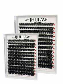 Hjhuiaw Arge Capacity Lash Clusters 8-18mm Mix Length, D Curl Wispy Individual Cluster Lashes, DIY Eyelash Extension Segmented False Lashes - C - View 5