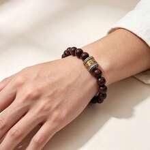2pcs Om Mani Mantra Spacer Beads, Dual-Color Alloy Six-Word Mantra Barrel Beads, Enamel Finish, Suitable For Prayer Beads Bracelet DIY Jewelry Making Accessories - Multicolor - View 8