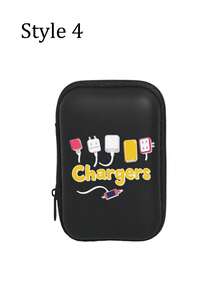 Mobile Phone Charger Data Cable Storage Bag With Charging Cable Pattern. Portable Mini Storage Bag, Coin Purse, Earphone Case, Jewelry Organizer, Card Holder, Travel Accessory, Birthday Gift, Back To School Gift - Multicolor - View 15