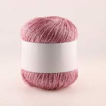100g/Lot Colorful Unique Gold Silver Glitter Cotton Metallic Yarn Skein Crochet Thread Sweater Scarf Hat Craft Bag - A - View 13