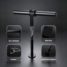Yoyoapple Wrist And Forearm Trainer, Muscle Strength Wrist Roller And Forearm Roller, With Soft Foam Grip Handle, Weight-Bearing Rope Training Fitness Equipment, Non-Slip, Suitable For Gym And Home - Black - View 4