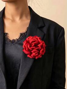 Holiday Wedding Season Men's And Women's Formal Suit Accessories Brooch Popular Versatile Solid Color Brooch Bag Belt Pin - Rose - View 1