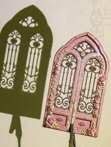 10pcs Vintage Garden Flower Gate Hard Card Stickers, Scrapbook DIY Collage Decoration, Journal Planner Material - Garden Gate - View 11