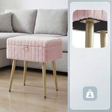Storage Benches & Ottomans - White - View 5