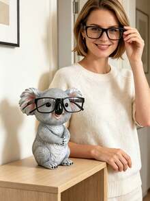 Cute Koala Shaped Fashion Glasses Display Stand, Creative Koala Shaped Glasses Frame Decoration, Desktop Storage Rack, Koala Resin Glasses Holder, Stable Glasses Display Stand, Fun Resin Glasses Storage Rack - Multicolor - View 4