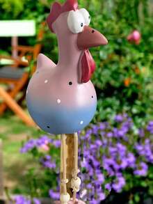 1PC Garden Decor Ornament, Resin Big-Eyed Chicken Hanging Pendant, Cute Chick Hanging Decoration, Yard Decor Craft - Garden Ornament - View 13