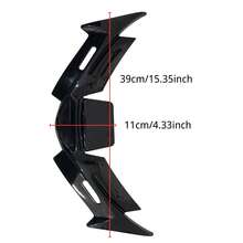 Paket Kombo Aerodinamika & Styling Sepeda Motor 2-in-1: Spoiler Aerodinamis Winglet Fairing Depan + Set Baut Plat Nomor M6/M8 CNC, Pelindung Dagu Sayap Angin & Kit Sekrup Dekoratif, Cocok Untuk R15 V4, PCX160, ADV160 - A - View 3