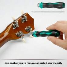 25 Piece Guitar Repairing Tool Kit String Changing For Guitar Bass Mandolin Banjo Ukulele Portable Gift For Music Instrument Enthusiasts Guitar Accessories - Black - View 2