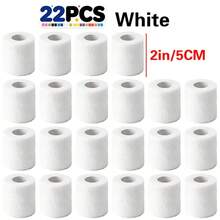 Self-Adhesive Elastic Sports Bandage 22 Rolls Mixed 5cm Breathable High Elasticity Protective Tape Fitness Finger Wrist Ankle Support Fixing Wrap - White - View 9