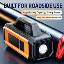 Car Emergency Jump Starter Power Supply, Portable All-In-One Car Air Pump, High-Pressure Air Pump, Jump Starter, And Blower Compressor All-In-One - Emergency Jump Starter - View 5