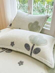 Autumn/Winter Thermal Lined Thickened 3 Pieces Bedding Set, Soft Comfortable Warm Bedding For Home Decor, Suitable For Bed, Sofa, Office, Room Decoration, Dorm, Machine Washable - Beige - View 5