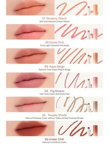 Rom&nd Romand Lip Mate 唇線筆 05 Taupey 灰色調 0.5g/0.02oz，唇線筆，面部彩妝，持久顯色，長效持妝，色彩濃郁，塗抹順滑，高顯色度，可伸縮筆尖，易於使用，05 灰褐色 - 05 Taupey 色調 - 查看 10
