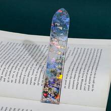 Transparent Painted Acrylic Bookmarks With Four-Season Scenery Theme, Creative Reading Decorative Accessories Featuring Four-Season Scenery Patterns, Elegant Literary Gifts For Book Lovers, Art Enthusiasts And Female Readers, Presents For Festivals - One Size - View 9