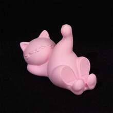 1pc Cat Shaped Phone Holder, 3D Printed Mobile Phone Support, Cute Kawaii Desktop Phone Stand, Creative Tabletop Decor For Office Home Bedroom, Decor Gadgets To Support Your Cellphone - Phone Stand - View 8