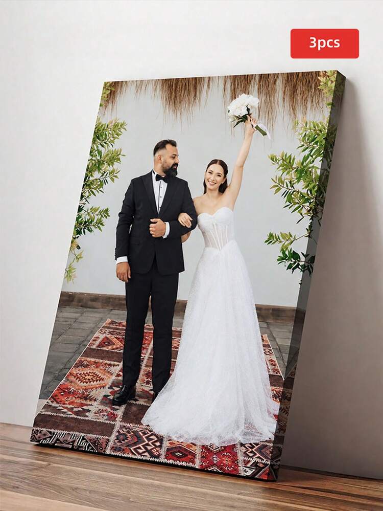 1/3/5pcs Customizable Personalized Pattern Wall Art, Perfect For Living Room, Bedroom, Study, Homestay Decor, Great Gift For Her, Him, Friends, Family, Couples, Housewarming Gift, Suitable For Birthday Party, Engagement Party, Holiday Party - Multi-color 6 - View 10