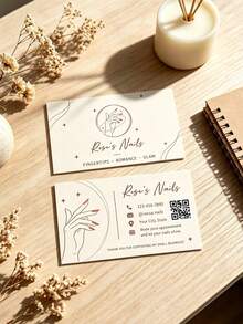 Custom Business Cards, Personalized Logo, Name & Other Personal Information, Modern Elegant Business Cards, Must-Have For Workplace & Company - Multicolor - View 5