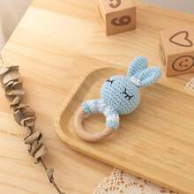 Handmade Crochet Baby Soothing Toy Bib, Mother & Baby Gift, Baby Keepsake Gift, Easter Gift, Children's Bedding Suitable For Babies 0+ - Multicolor - View 5