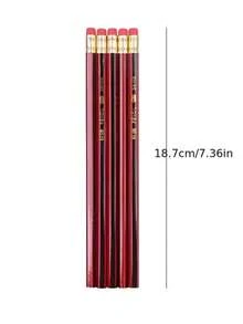 30支裝高級HB鉛筆附橡皮擦，中尖0.5mm鉛芯，適用於學校、辦公室與藝術創作的書寫、繪圖與素描，木製材質，耐用 - 彩色 - 查看 4