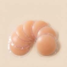 Reusable Breast Petals Lift Invisible Silicone Bra-Less Pasties Pad Nipple Cover Invisible Petal Adhesive Stick On Bra For Women - Apricot - View 5