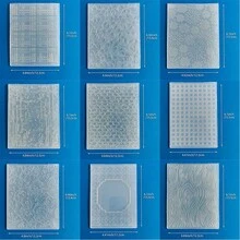 Embossing Plates, Wall Tiles, Wood Grain, Multiple Pattern Embossing Templates, Plastic Texture Mats, Suitable For Greeting Card Making, Scrapbooking, DIY Paper Crafts - Embossed Wall Tiles - View 2