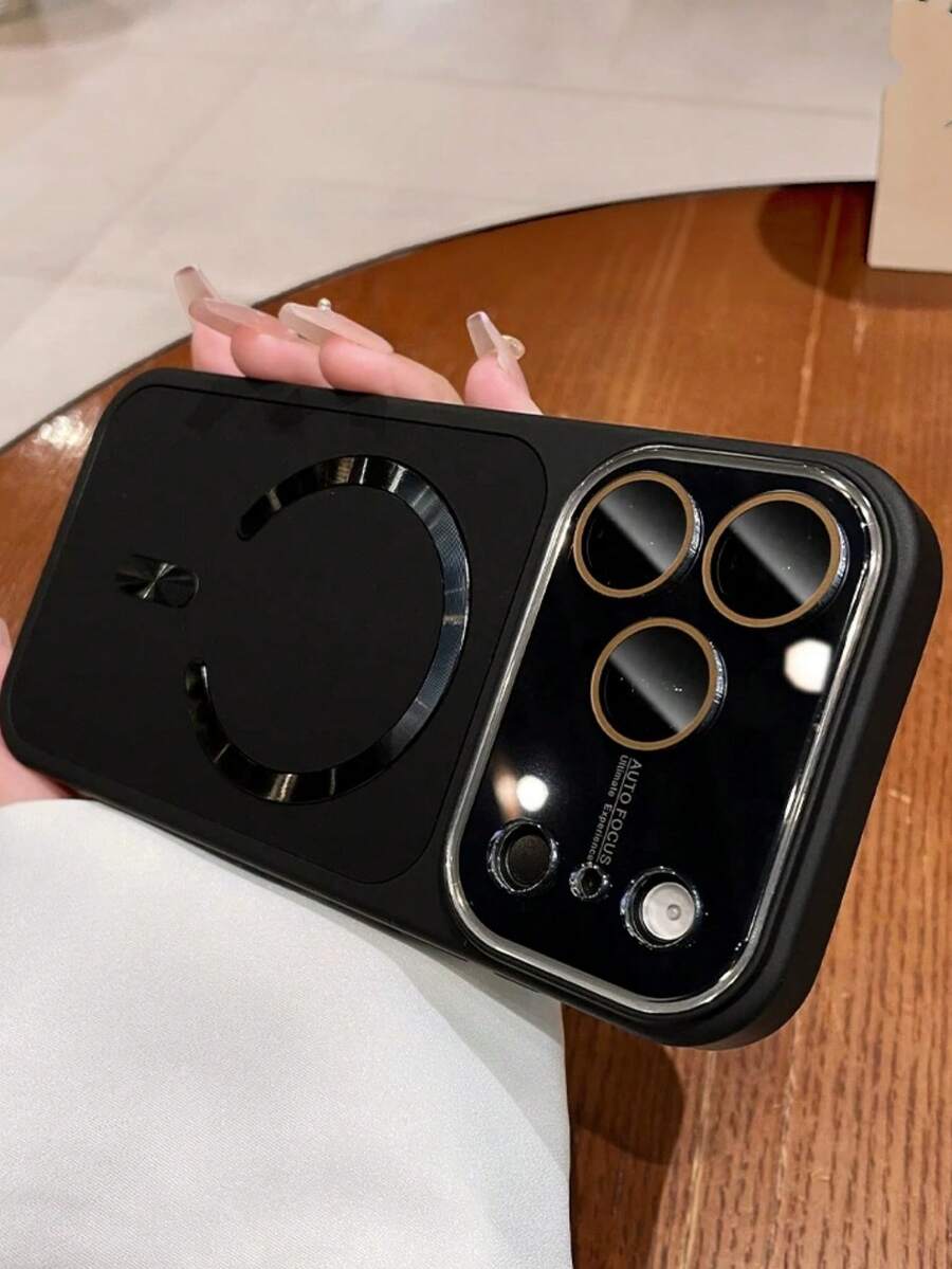 1件 AG 相機保護磨砂磁吸手機殼，相容 iPhone 18 17 16 15 14 13 Pro Max Plus Air，支持無線充電，親膚觸感