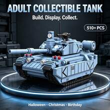 Mecha Tank Assembly Model, 5-Piece Adult Collection Set, 510+ Pieces, Includes Turret, Barrel And Tracks, Suitable For Halloween, Christmas, Thanksgiving And Birthday Gifts For Hobby Collectors - Multicolor - View 5